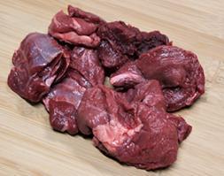 Deer meat in cubes, 2 kg